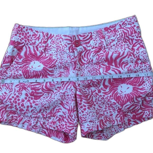 Lilly Pulitzer Get Spotted Callahan Short Pink White Size 2 - Picture 4 of 7